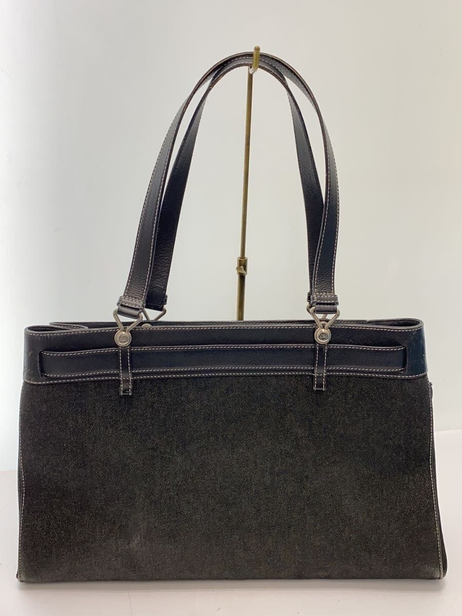 Christian Dior Tote Bag Cotton BLK BM-1001 3