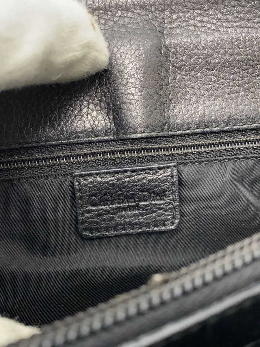 Christian Dior Tote Bag Cotton BLK BM-1001 5