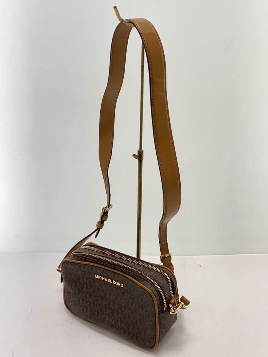 MICHAEL KORS Shoulder Bag PVC BRW All Over Pattern CONNIE LG NS CROSSBODY Connie Large North South 2