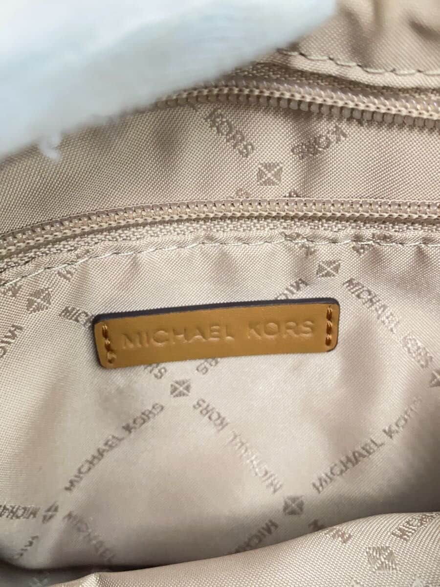 MICHAEL KORS Shoulder Bag PVC BRW All Over Pattern CONNIE LG NS CROSSBODY Connie Large North South 5