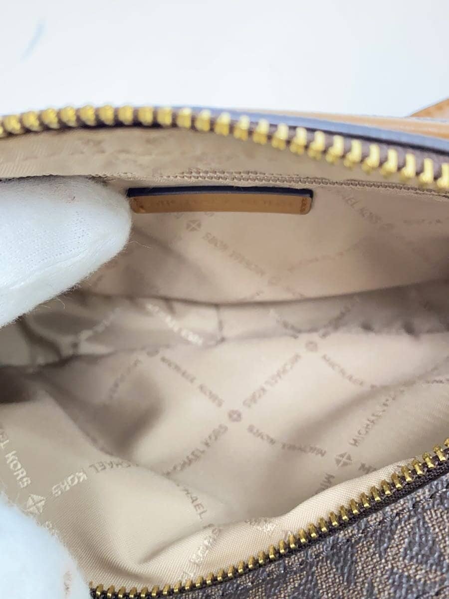 MICHAEL KORS Shoulder Bag PVC BRW All Over Pattern CONNIE LG NS CROSSBODY Connie Large North South 6