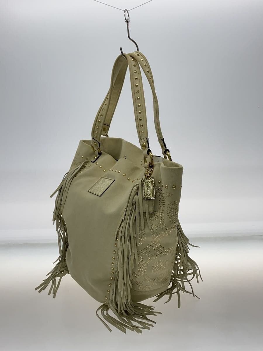 COACH Shoulder Bag Suede IVO Solid Color 16734 BELLA Bella Fringed Suede 2