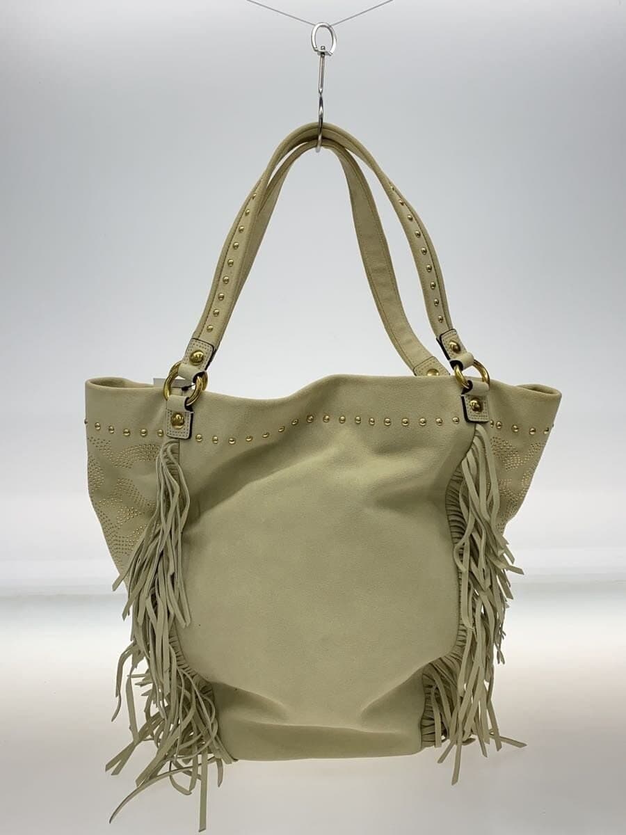 COACH Shoulder Bag Suede IVO Solid Color 16734 BELLA Bella Fringed Suede 3