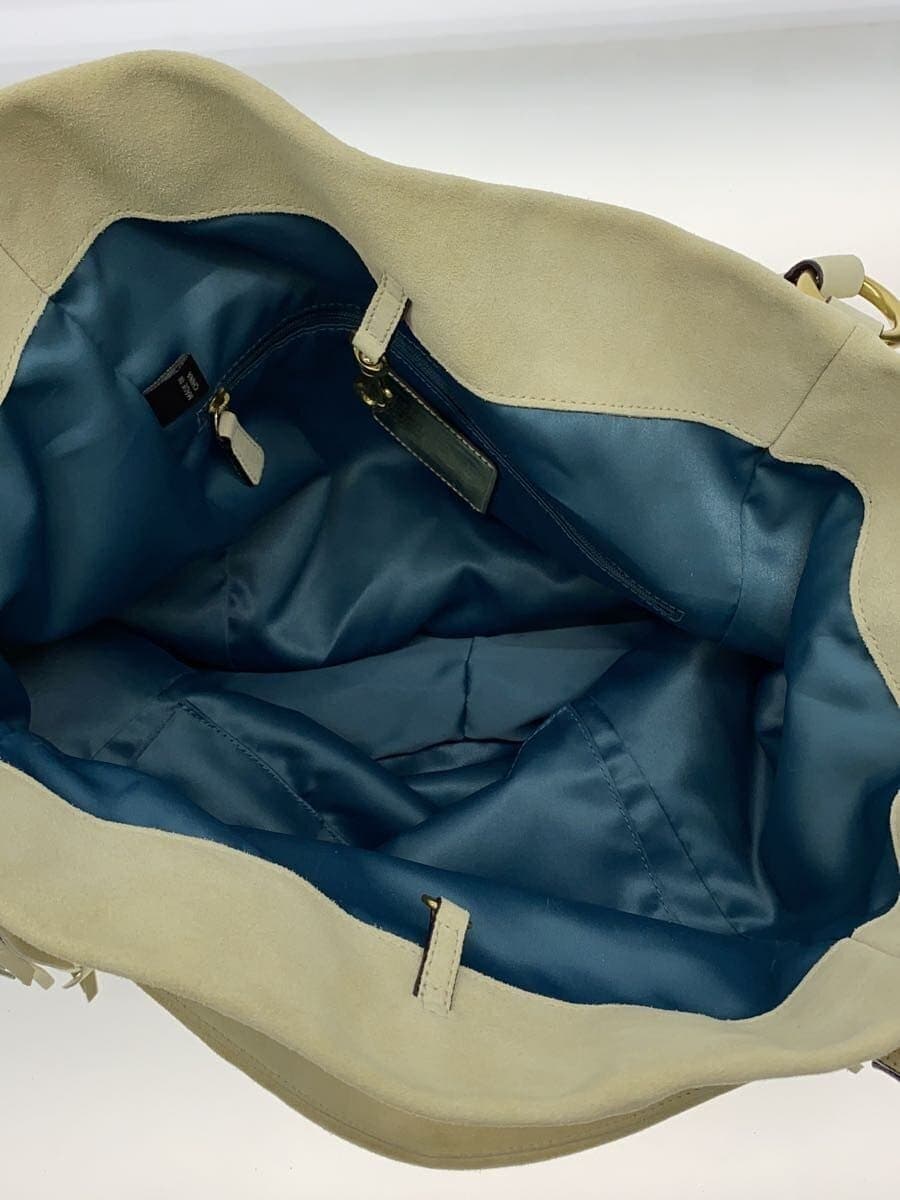 COACH Shoulder Bag Suede IVO Solid Color 16734 BELLA Bella Fringed Suede 6