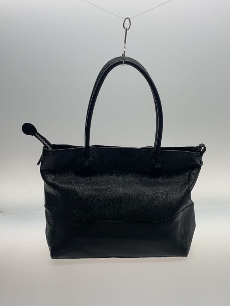 Pid Tote Bag Leather BLK Solid 3