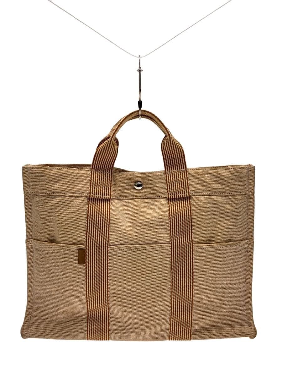HERMES Tote Bag Canvas ORN