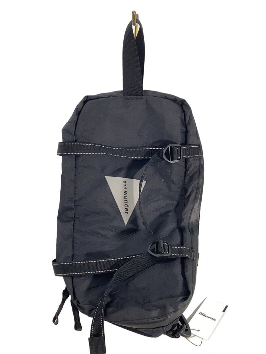 and wander Shoulder Bag Nylon BLK