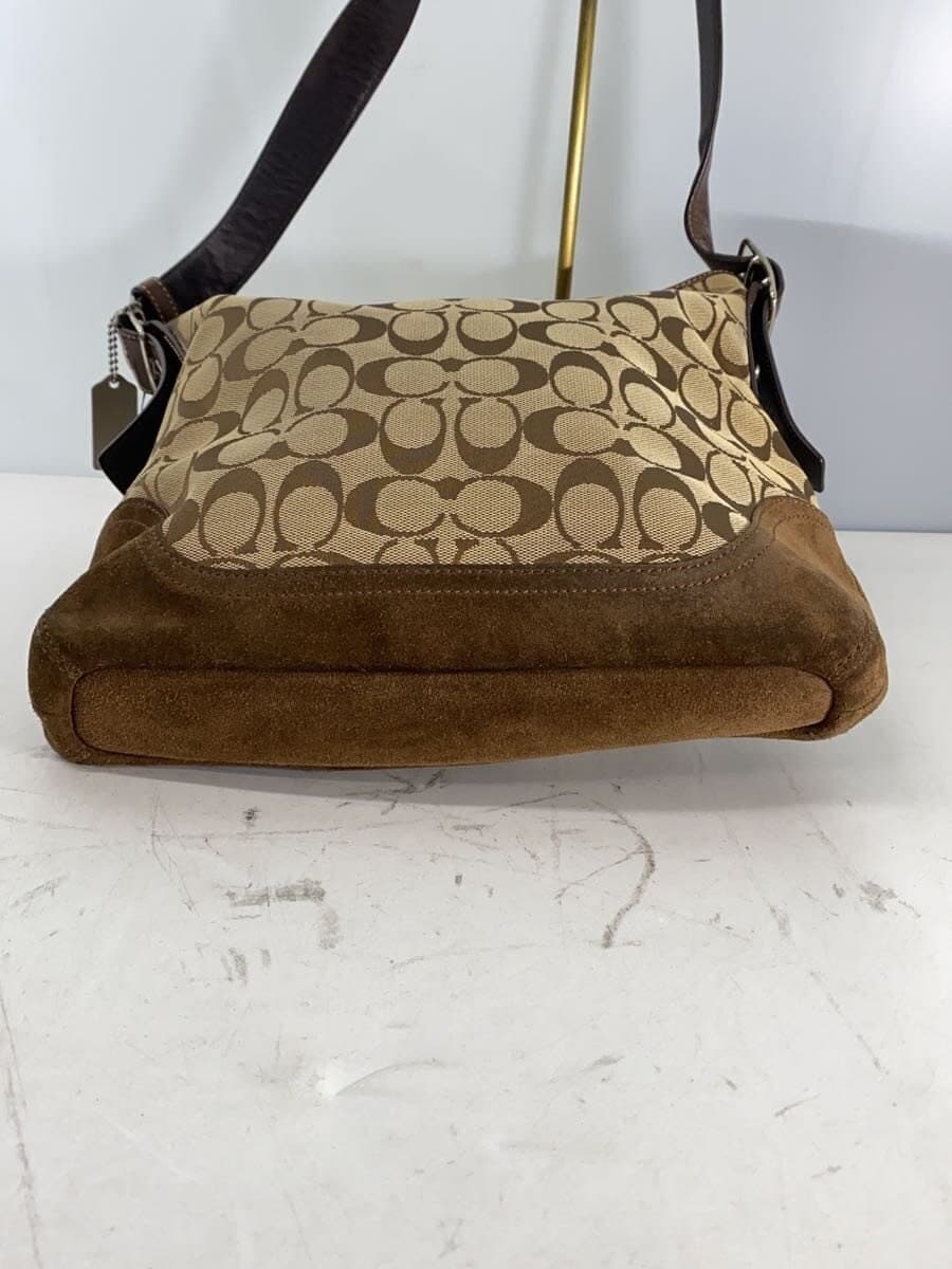 COACH Shoulder Bag Canvas BRW All Over Pattern 6878 4