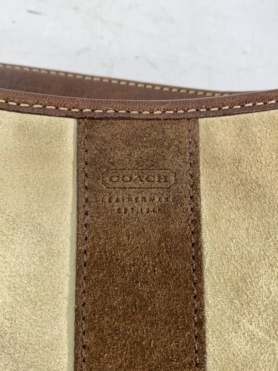 COACH Shoulder Bag Canvas BRW All Over Pattern 6878 5