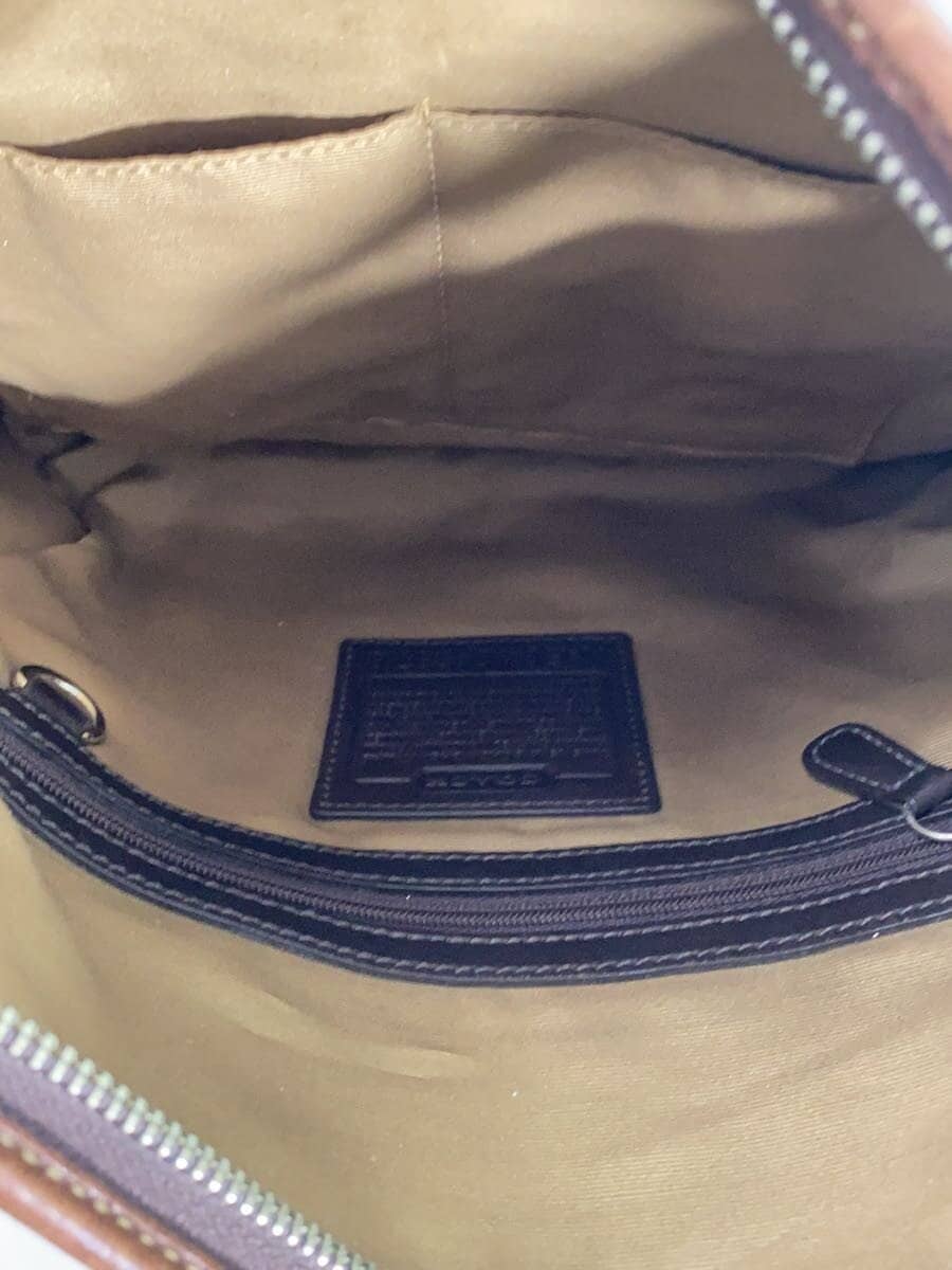 COACH Shoulder Bag Canvas BRW All Over Pattern 6878 6