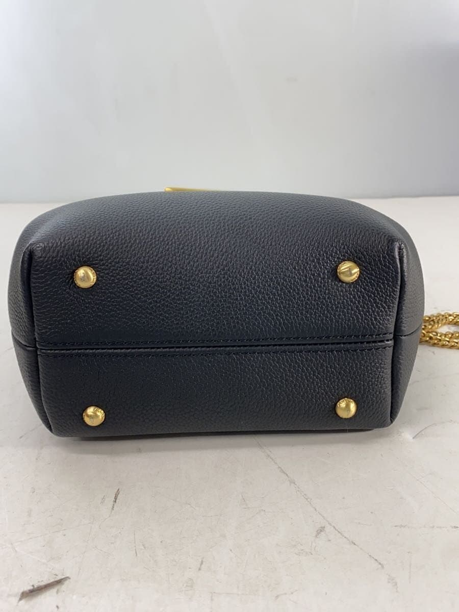 POLENE Shoulder Bag Leather BLK 4