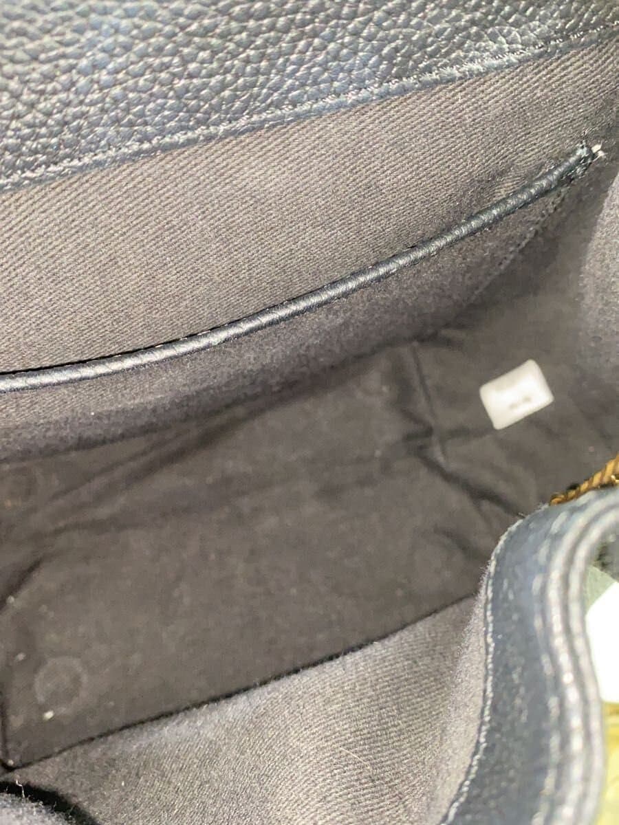 POLENE Shoulder Bag Leather BLK 5