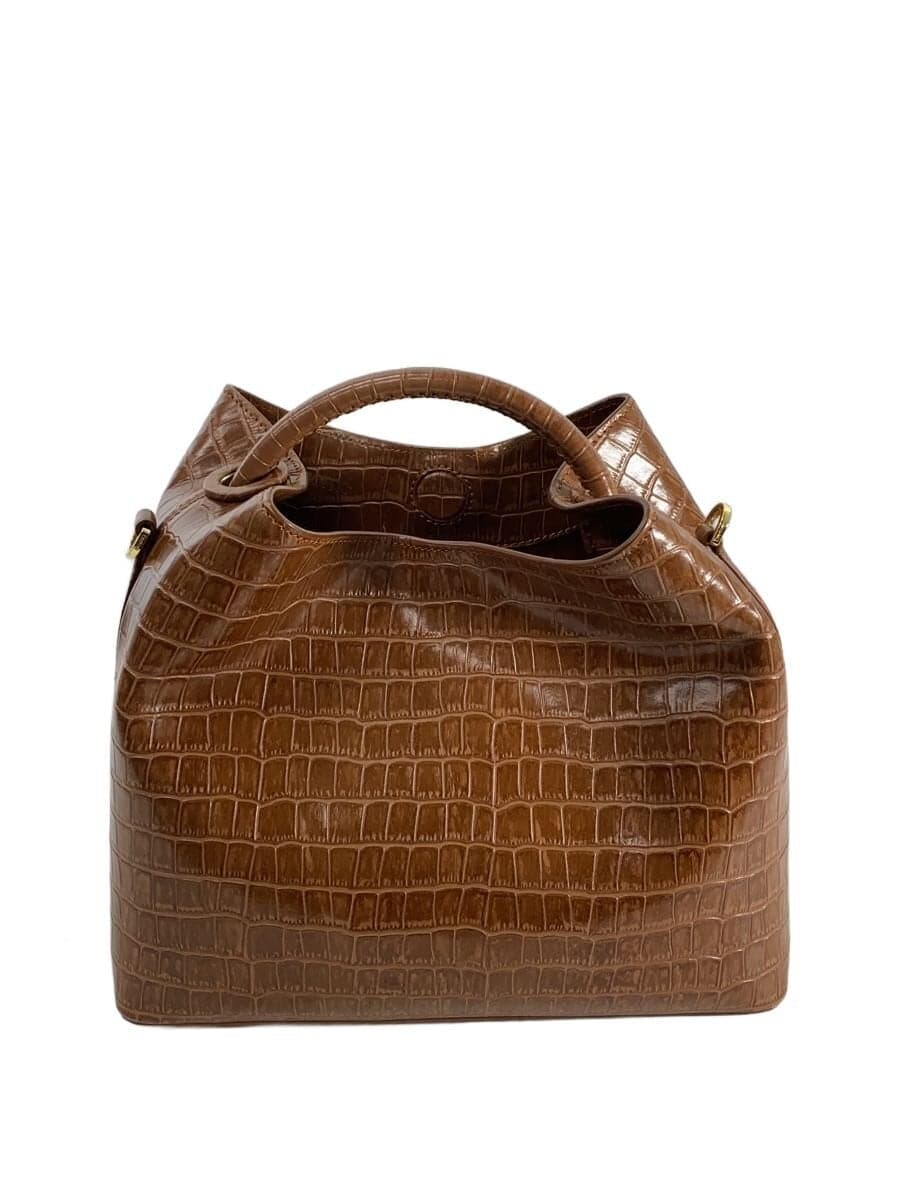 Elleme Shoulder Bag Leather BRW Solid