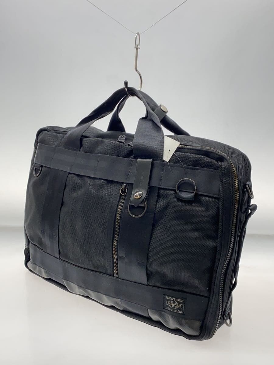 PORTER Briefcase Canvas BLK Plain 703-07964 2