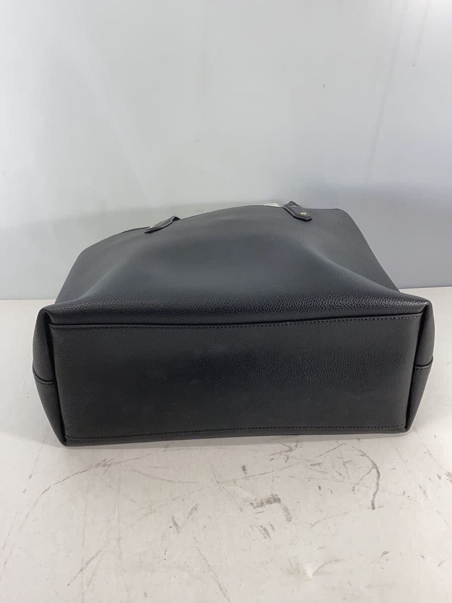 COACH Tote Bag Leather Black 69424 4