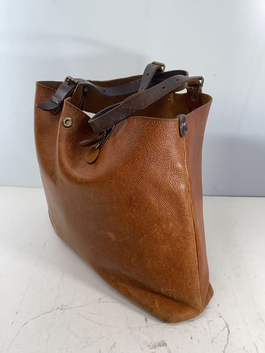 Other Brands: alto Tote Bag Leather BRW Solid Color 2