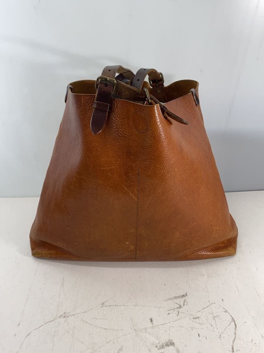 Other Brands: alto Tote Bag Leather BRW Solid Color 3