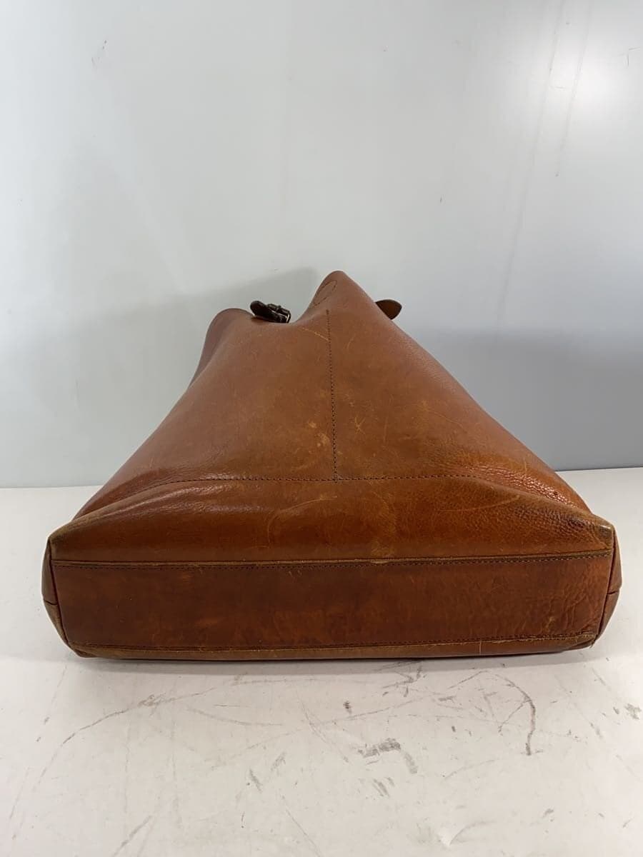 Other Brands: alto Tote Bag Leather BRW Solid Color 4