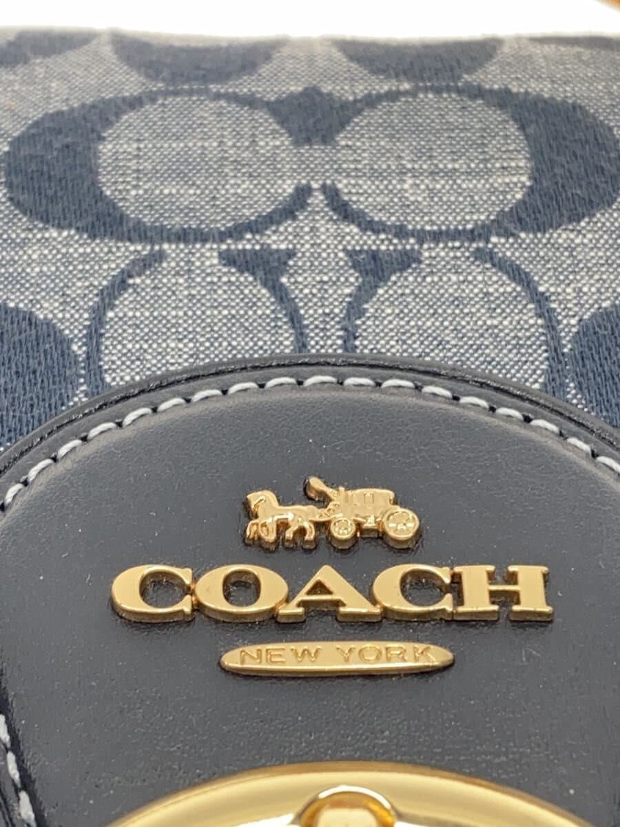 COACH Shoulder Bag NVY All Over Pattern C8514 5