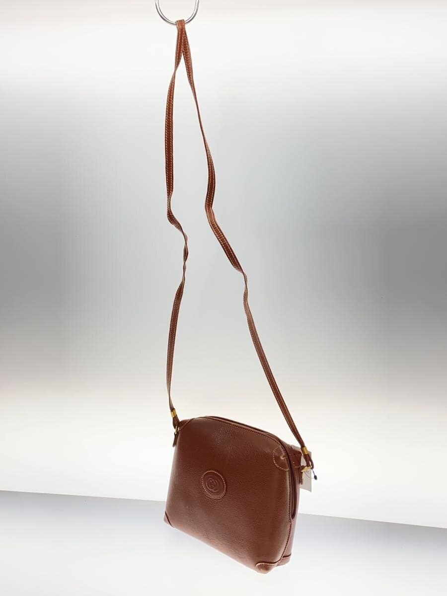 GUCCI Shoulder Bag Leather BRW Solid 2