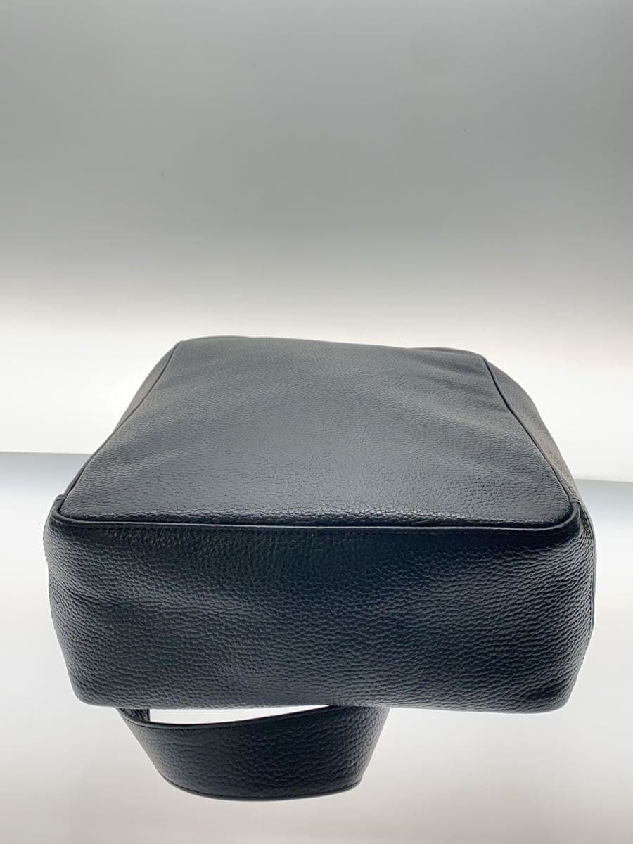 Hush Tug Backpack Leather BLK Solid 4