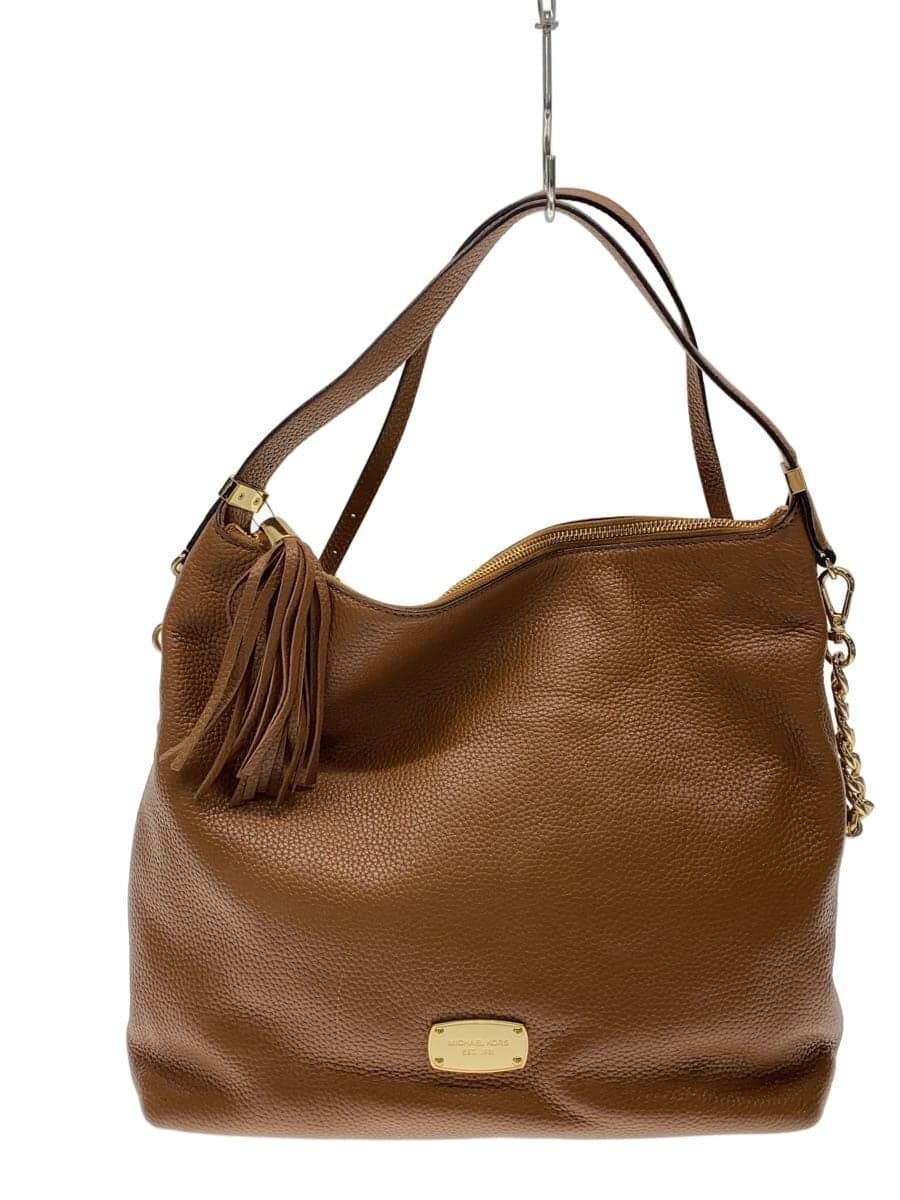 MICHAEL KORS Shoulder Bag Leather BRW Solid 35S5GBFL3L