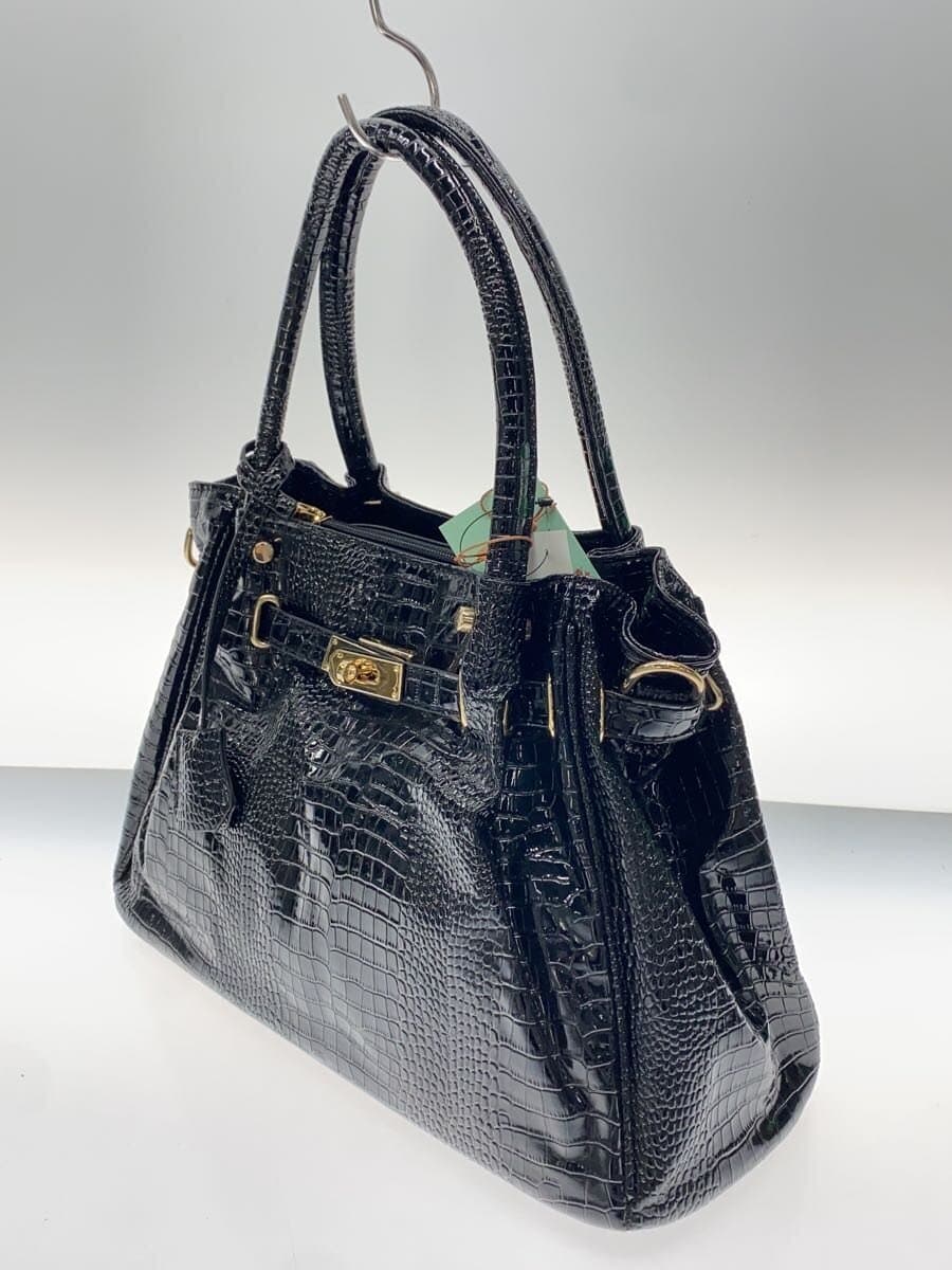 Other Brand Borsa spesa Handbag Leather BLK Solid 2