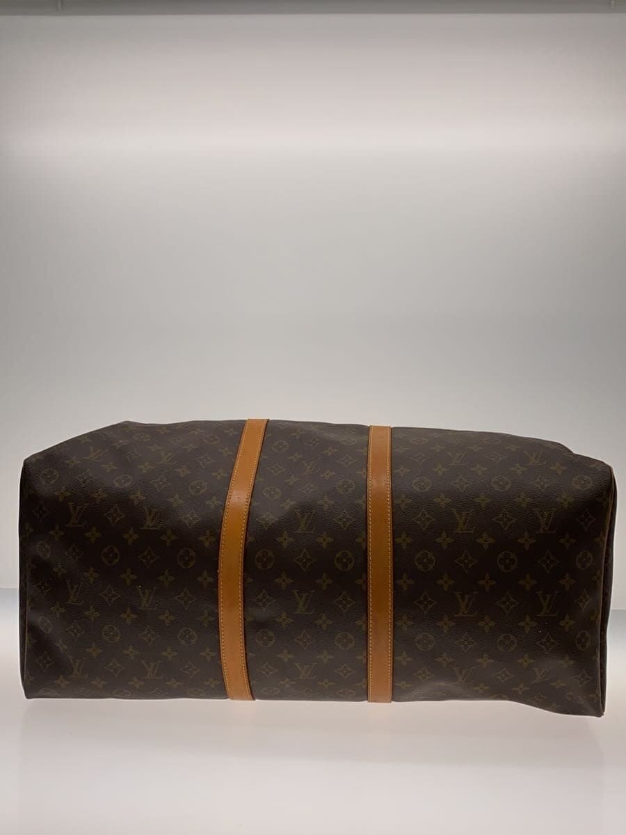 LOUIS VUITTON Keepall 60_Monogram Canvas PVC BRW 4