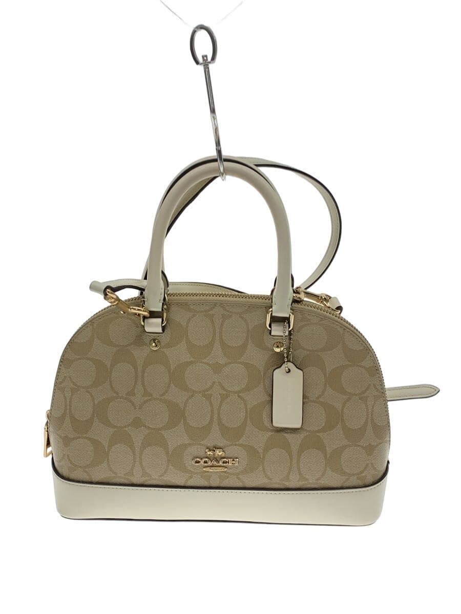 COACH Mini Sierra Satchel_Signature_Ivory Leather Leather BEG All Over Pattern
