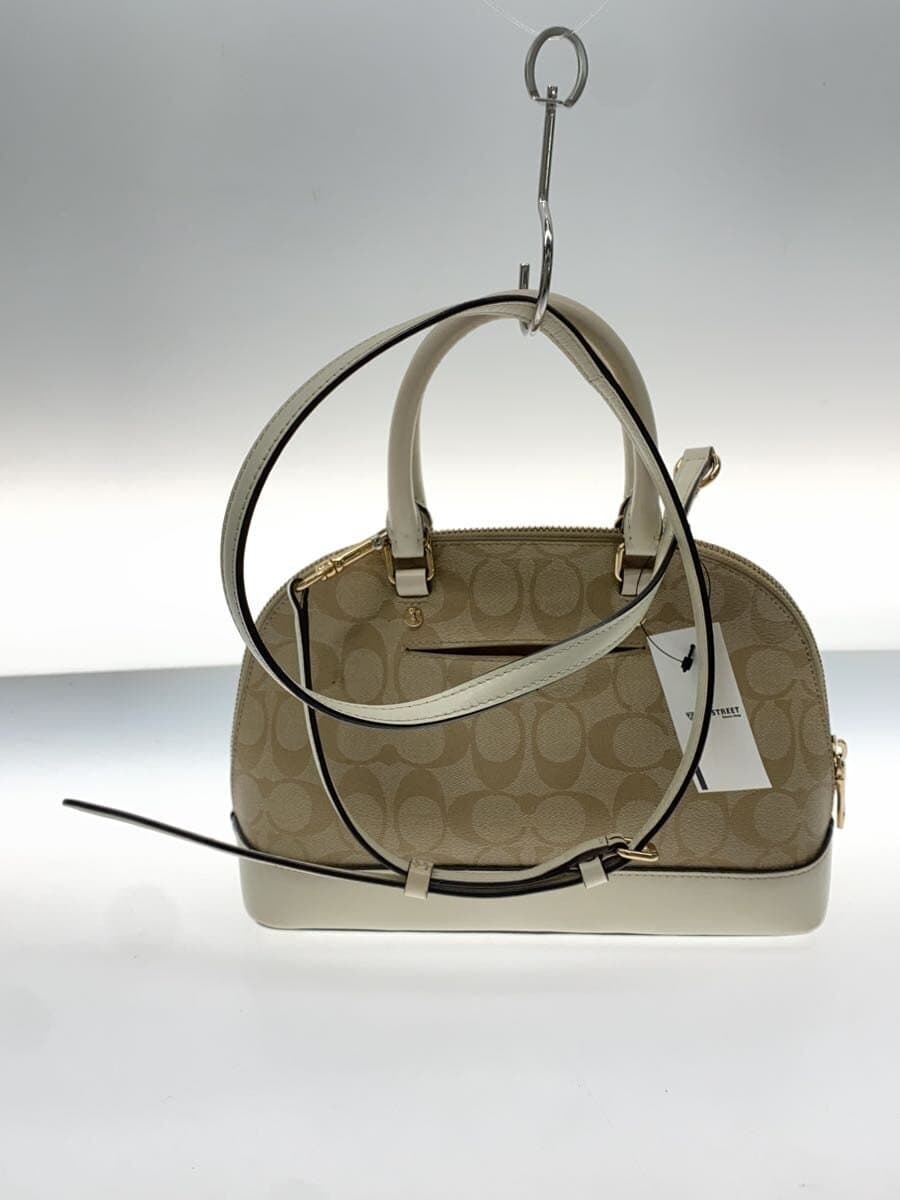 COACH Mini Sierra Satchel_Signature_Ivory Leather Leather BEG All Over Pattern 3