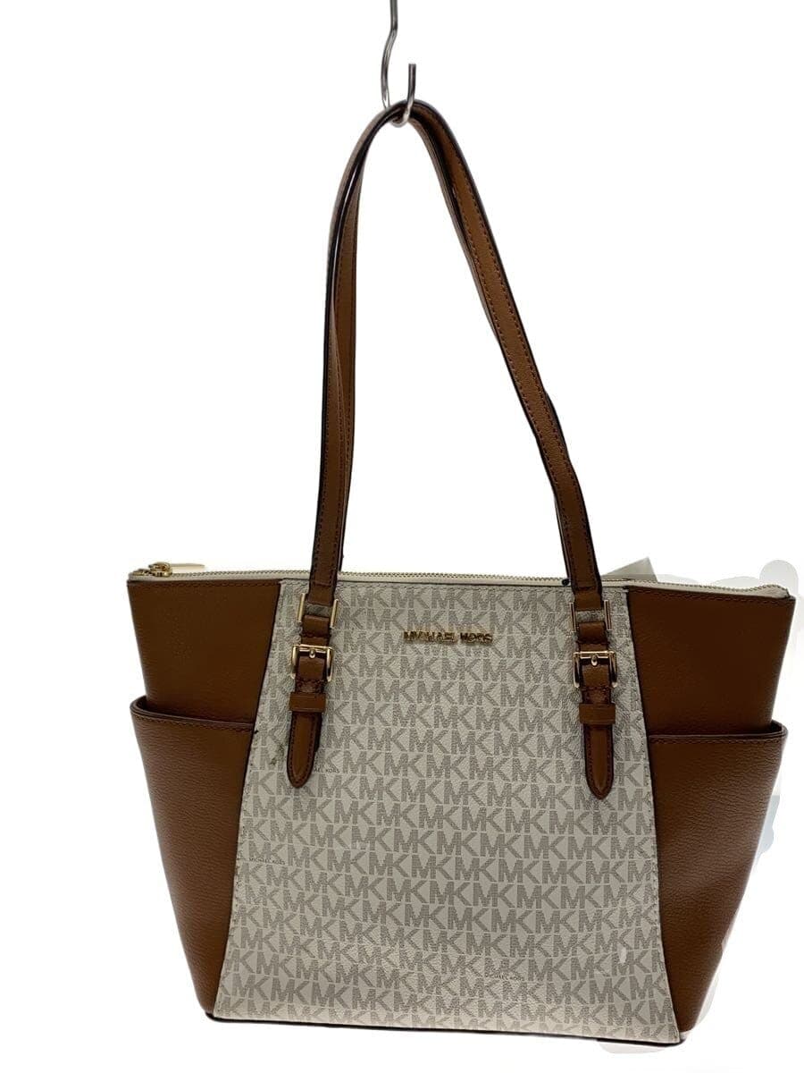 MICHAEL KORS Tote Bag PVC WHT All Over Pattern 35T0GCF3B