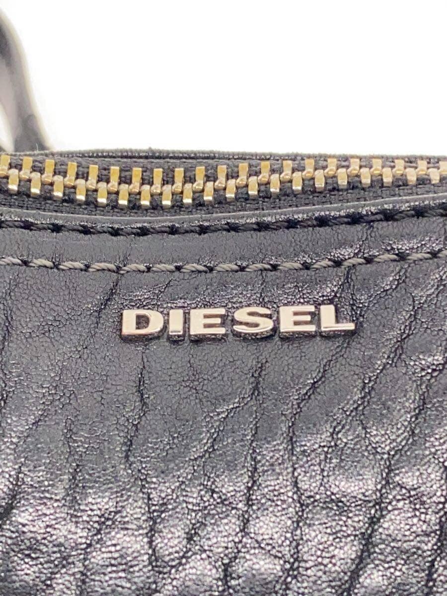 DIESEL Shoulder Bag Leather BLK Solid 5