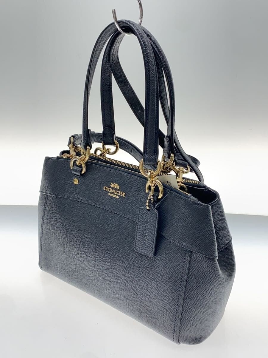 COACH Shoulder Bag Leather BLK F25395 2