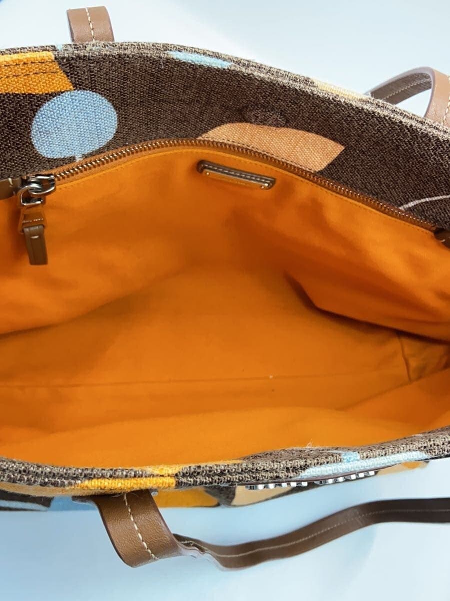 MIU MIU tote bag canvas BRW all-over pattern 5BG126 6