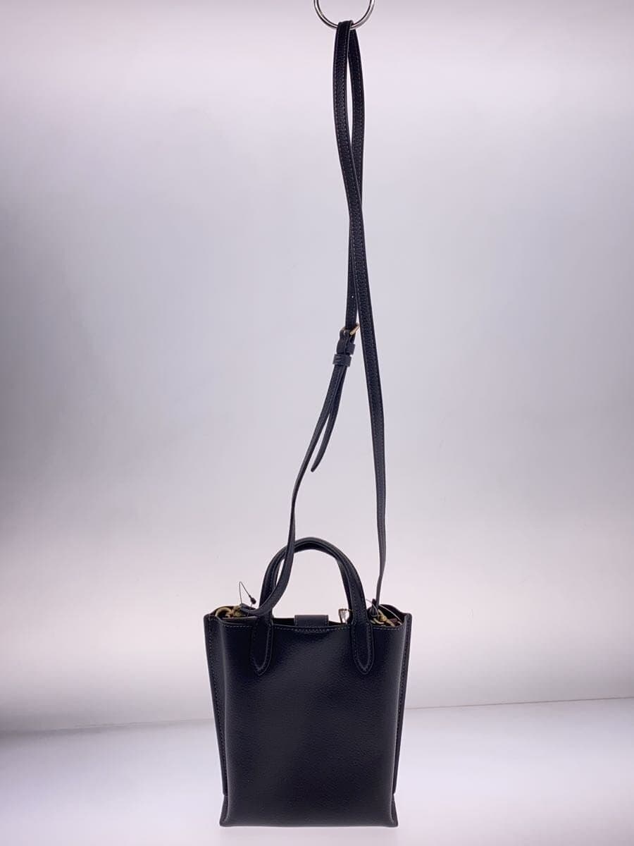 COACH Shoulder Bag Leather BLK Solid CR675 3