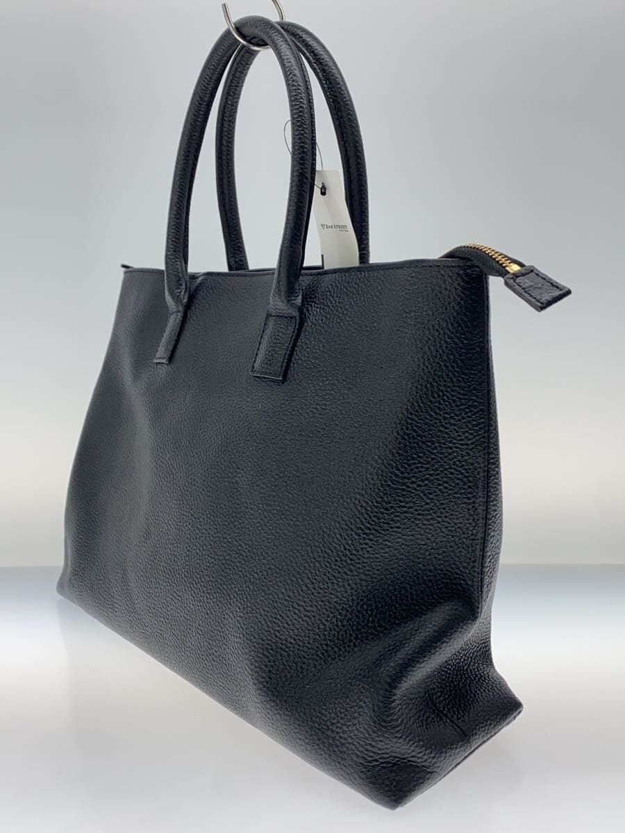 HushTug Tote Bag Leather BLK 2