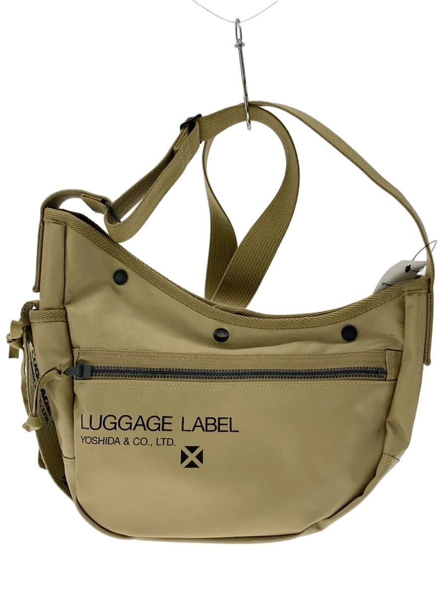 LUGGAGE LABEL Shoulder Bag -- BEG Plain