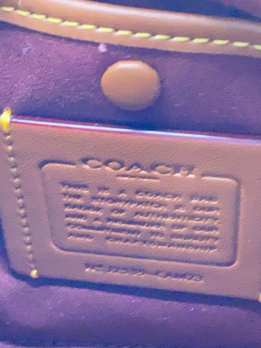 COACH Shoulder Bag Leather CML All Over Pattern CAM23 5