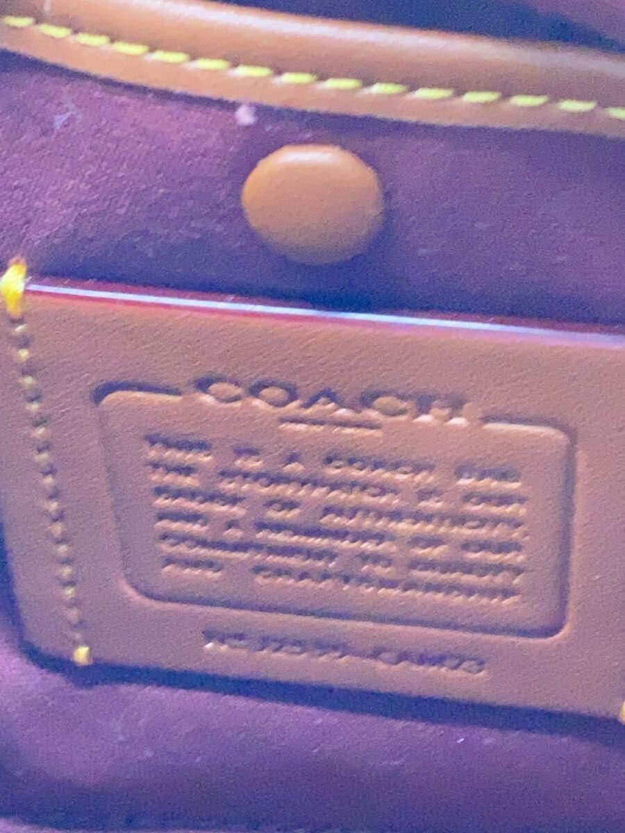 COACH Shoulder Bag Leather CML All Over Pattern CAM23 5