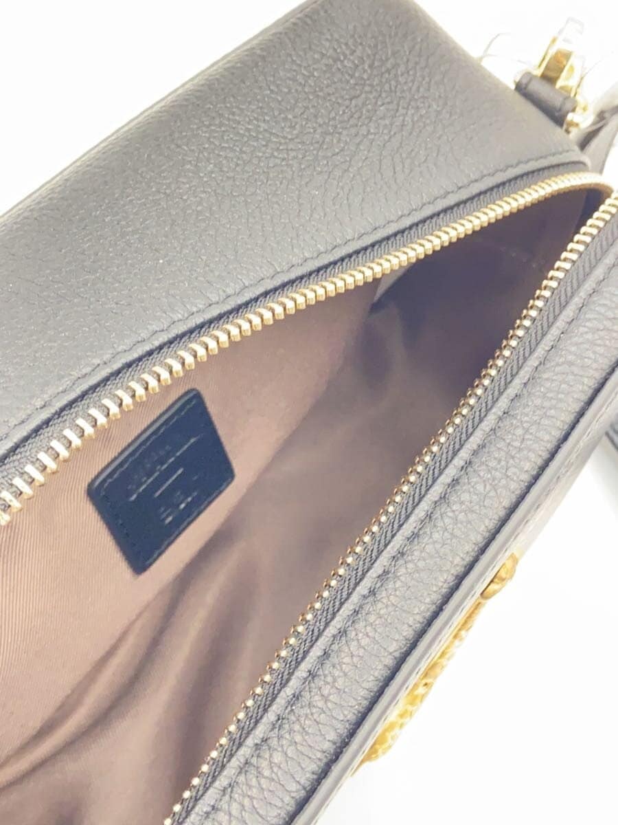 ear PAPILLONNER Shoulder Bag Cowhide BLK 6