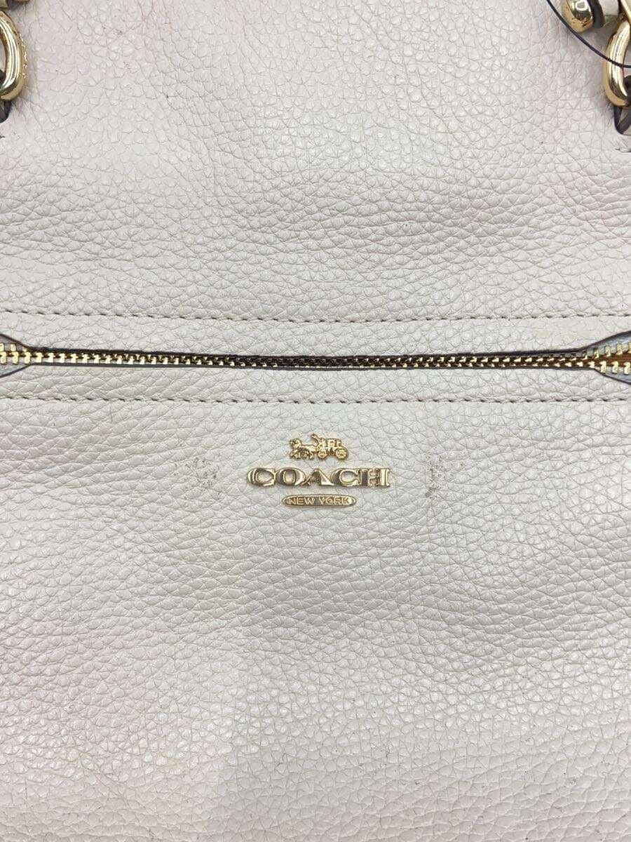 COACH Prairie Satchel Leather WHT Solid 5