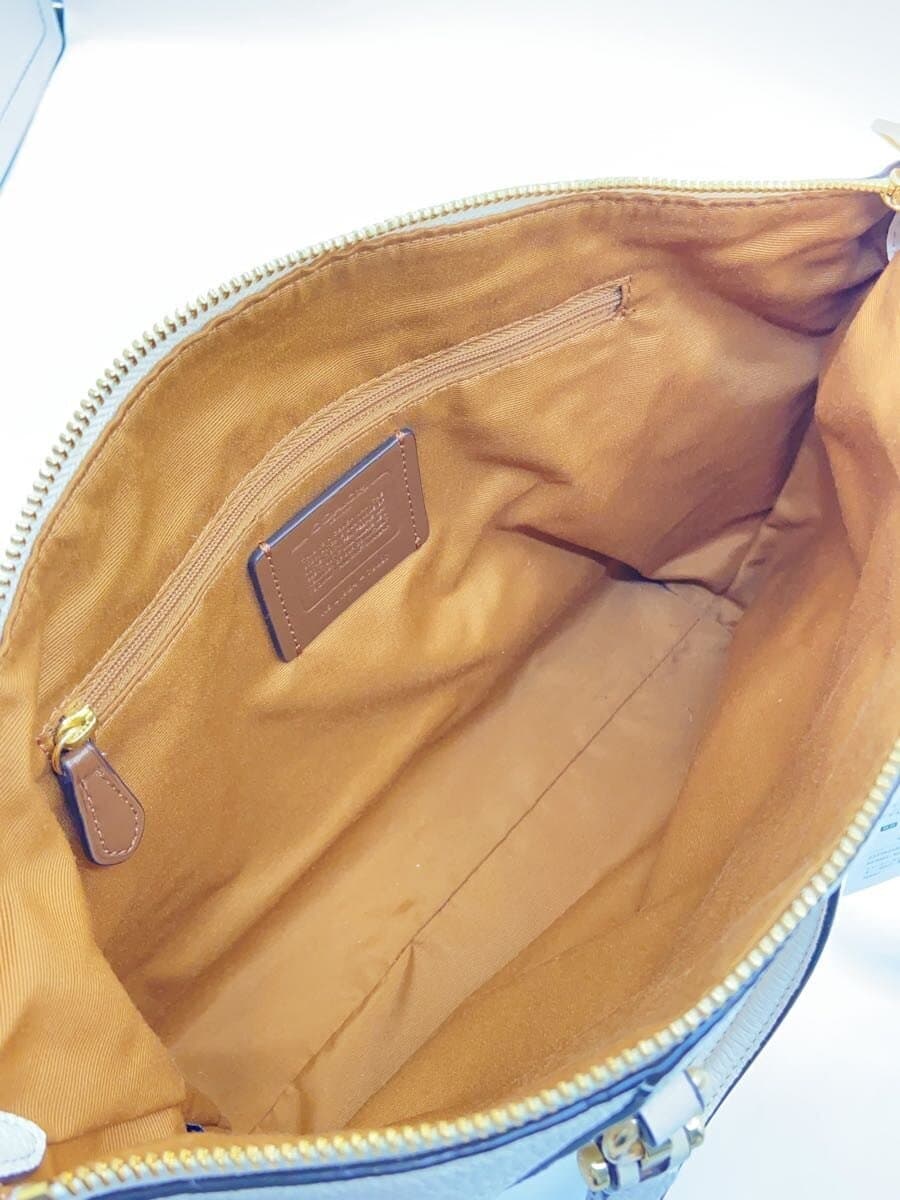 COACH Prairie Satchel Leather WHT Solid 6