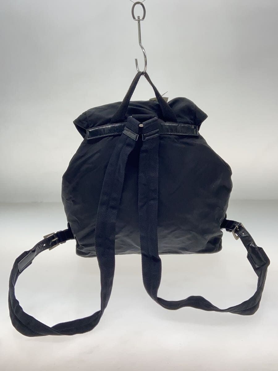 PRADA backpack nylon BLK plain 3