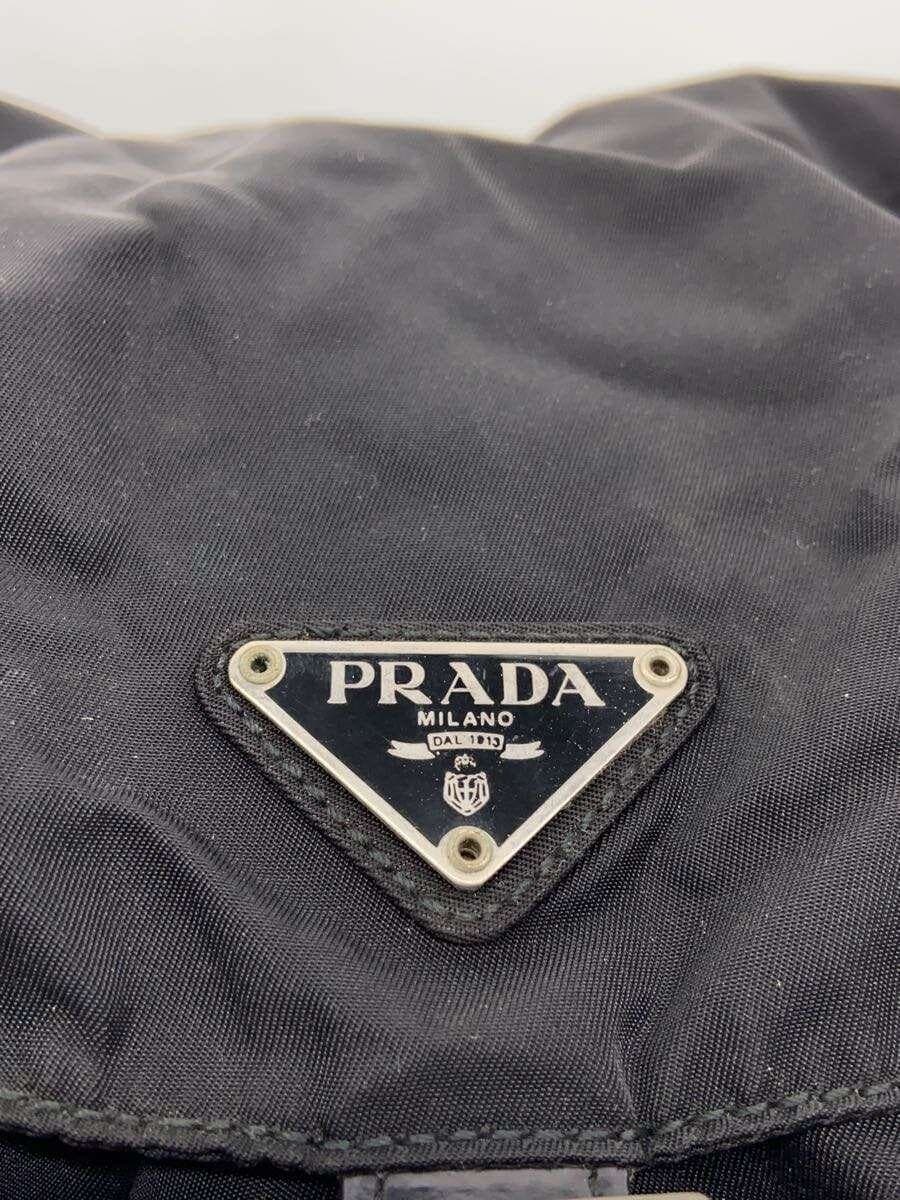 PRADA backpack nylon BLK plain 5