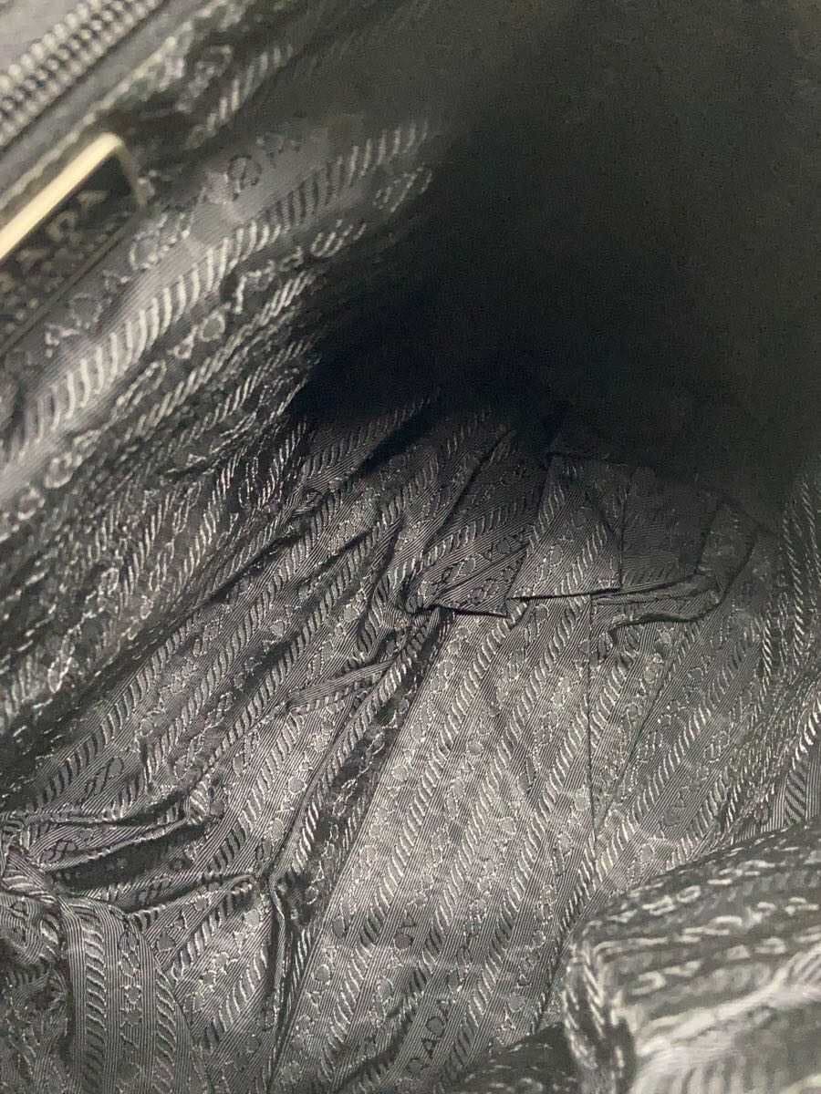PRADA backpack nylon BLK plain 6