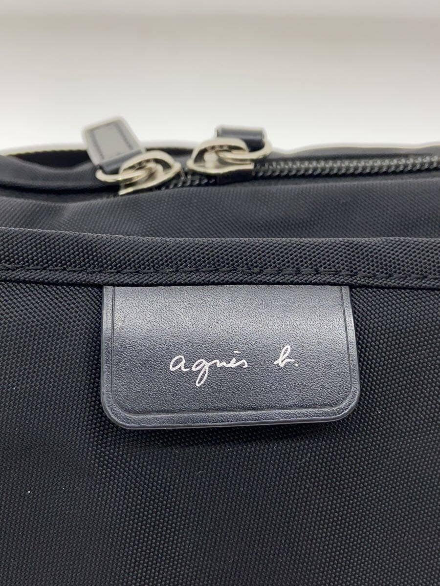 agnes b VOYAGE shoulder bag nylon BLK RAT01-03 5