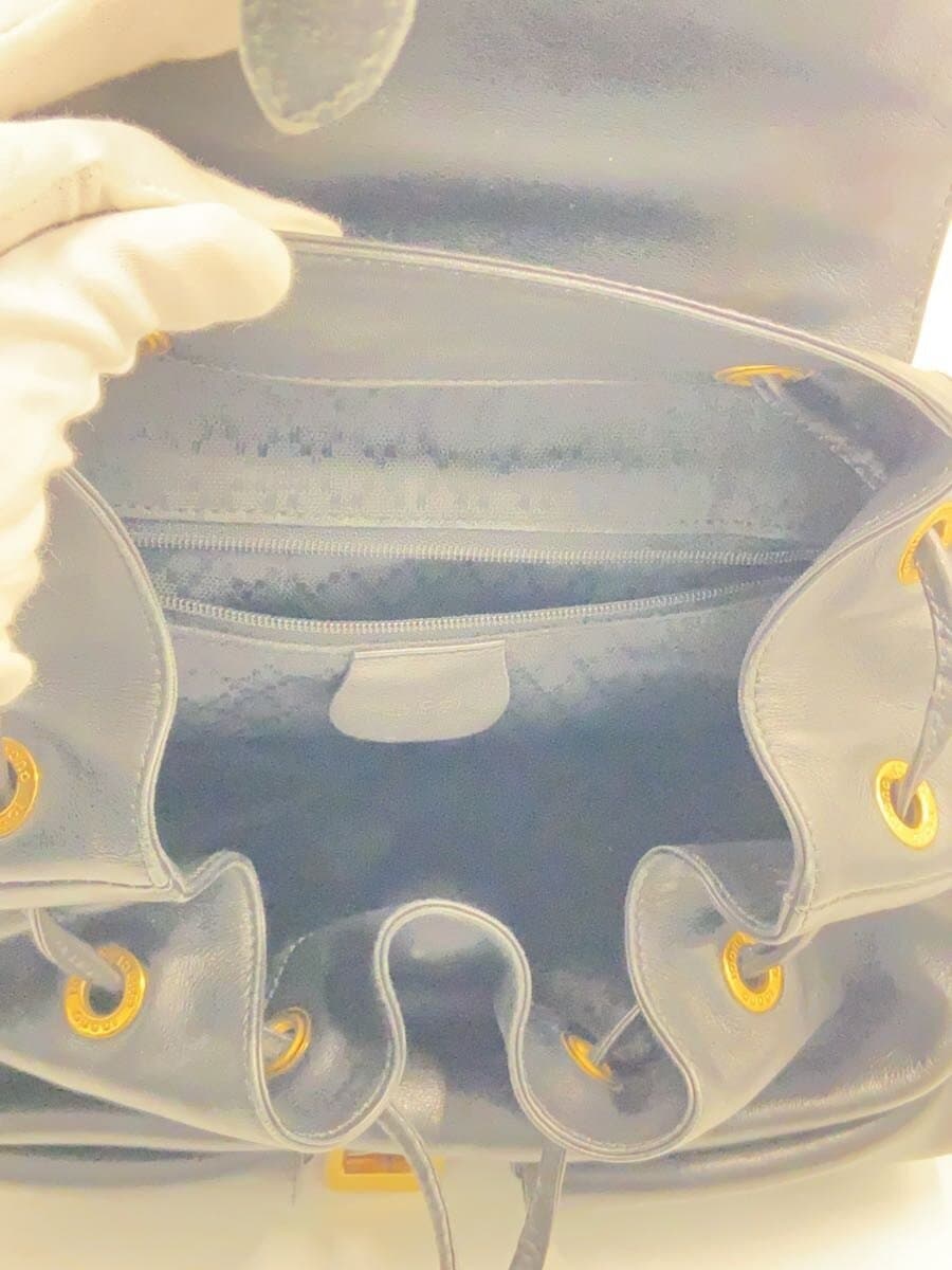 GUCCI Backpack_Bamboo Leather BLK 6