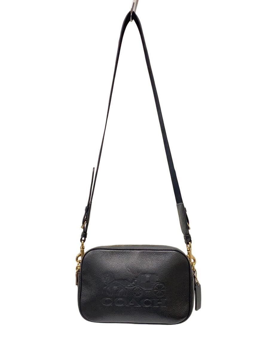 COACH Shoulder Bag - All Leather Leather Black Coach 75818 75818