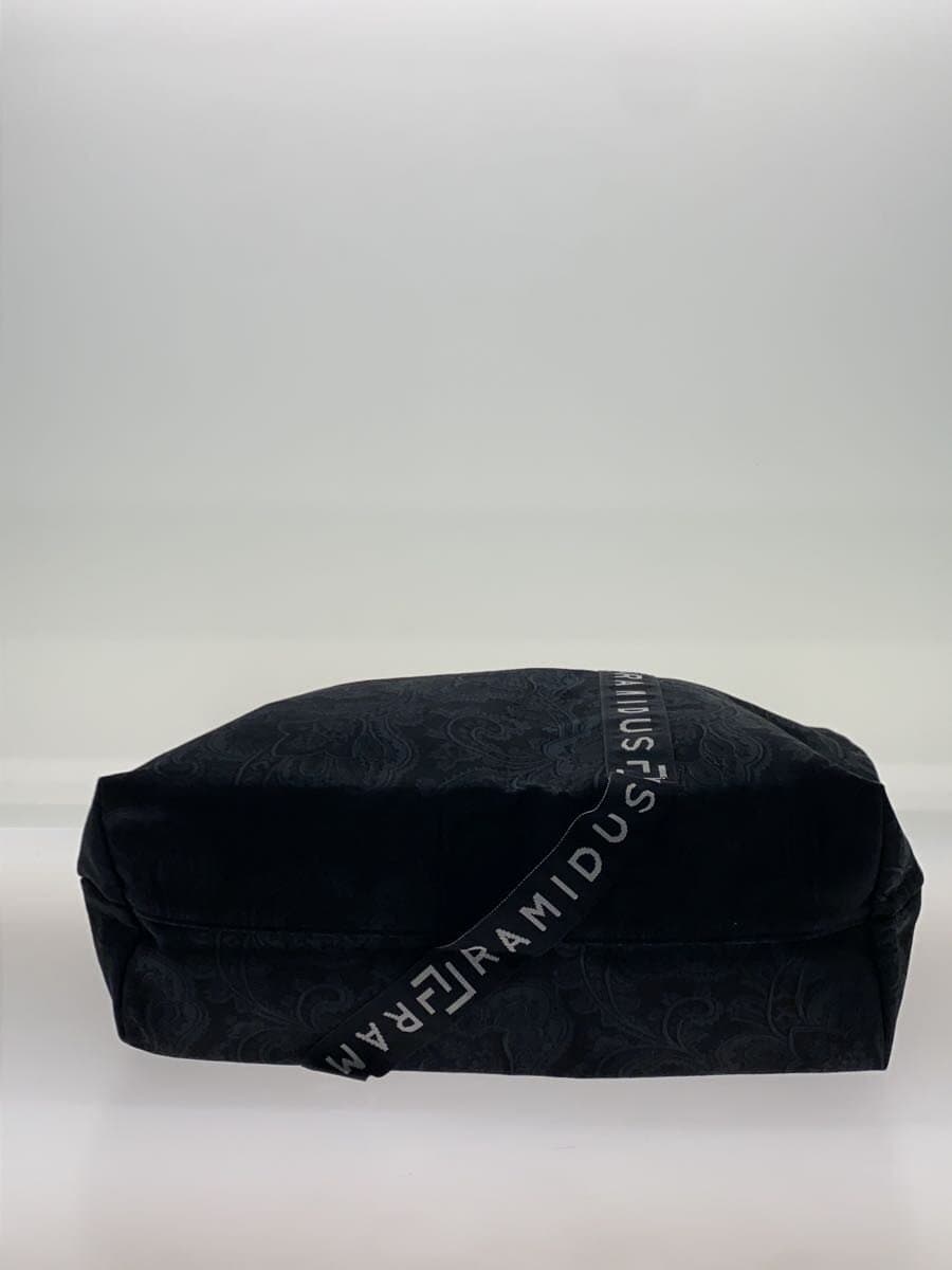 DELUXE(Deluxe Clothing)Tote Bag Cotton BLK All Over Pattern 4