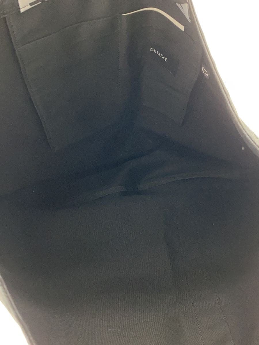 DELUXE(Deluxe Clothing)Tote Bag Cotton BLK All Over Pattern 6